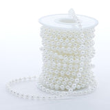 Pearl Chain 5 yd X 10 mm White Color 1 / roll