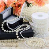 Pearl Chain 5 yd X 10 mm Ivory Color 1 / roll
