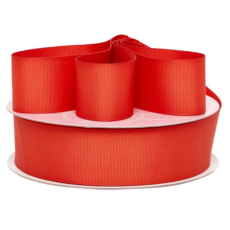 Solid Color Grosgrain Ribbon – Dark Coral, 7/8" x 70 Yards (21 Rolls)