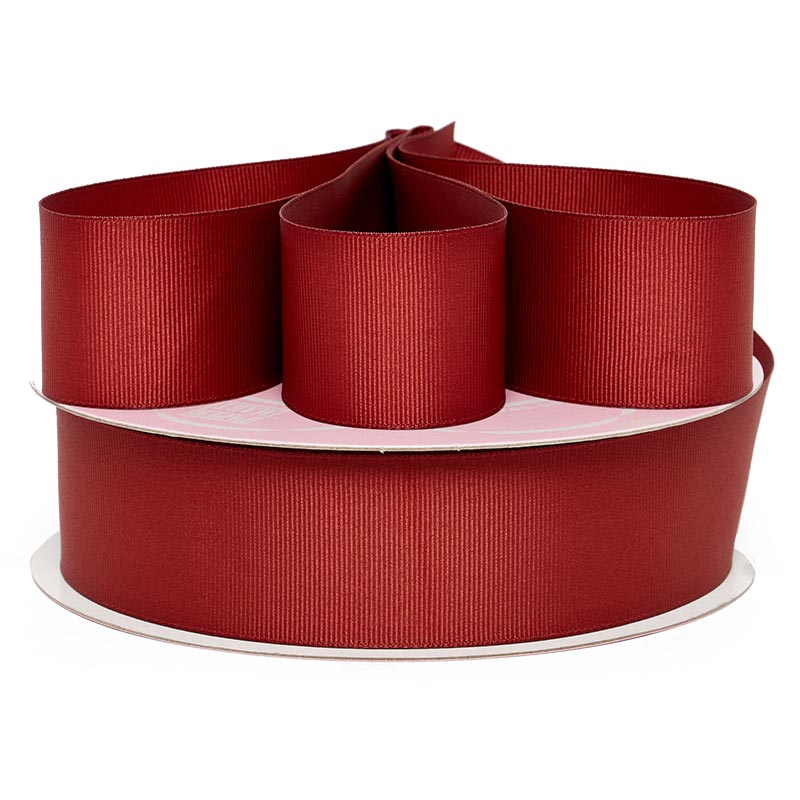 Solid Color Grosgrain Ribbon – Cinnamon, 21 1/2" x 70 Yards (21 Rolls)