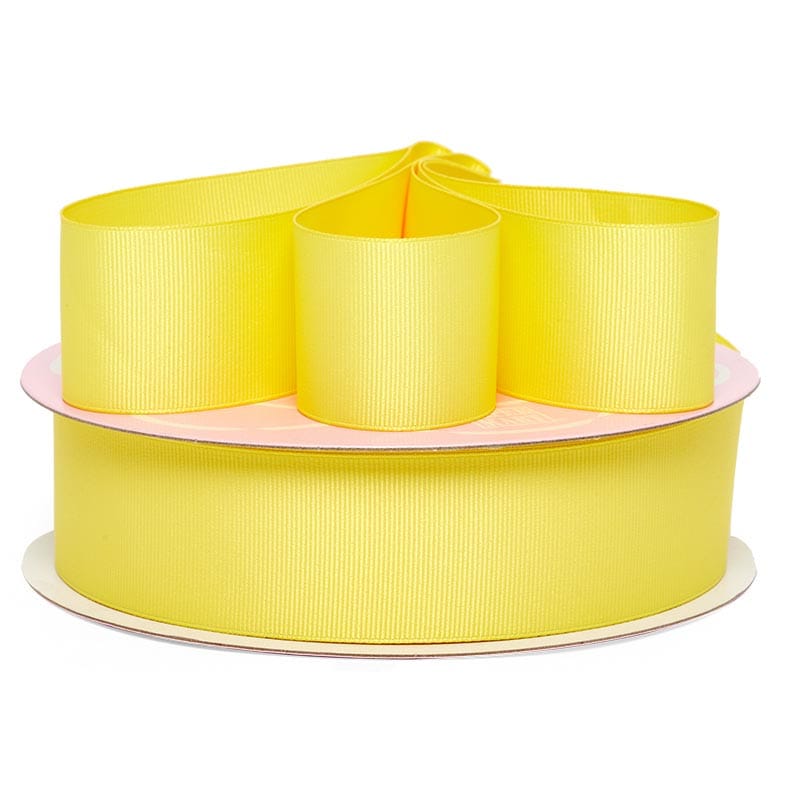 Solid Color Grosgrain Ribbon – Pineapple, 30 1/2" x 79 Yards (30 Rolls)
