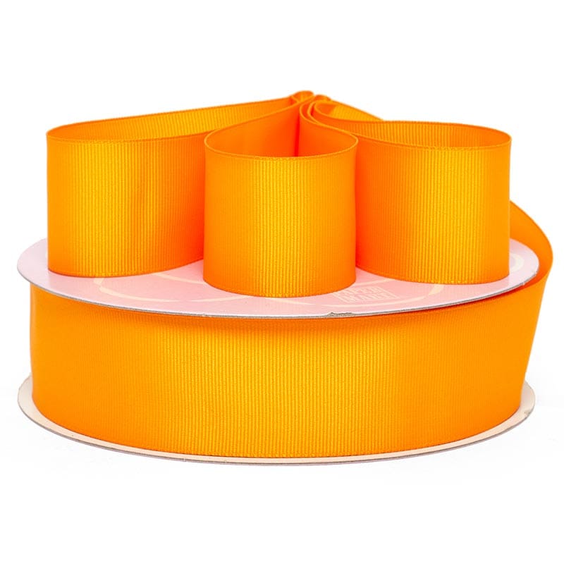 Solid Color Grosgrain Ribbon – Gold, 5/8" x 50 Yards (1 Roll)