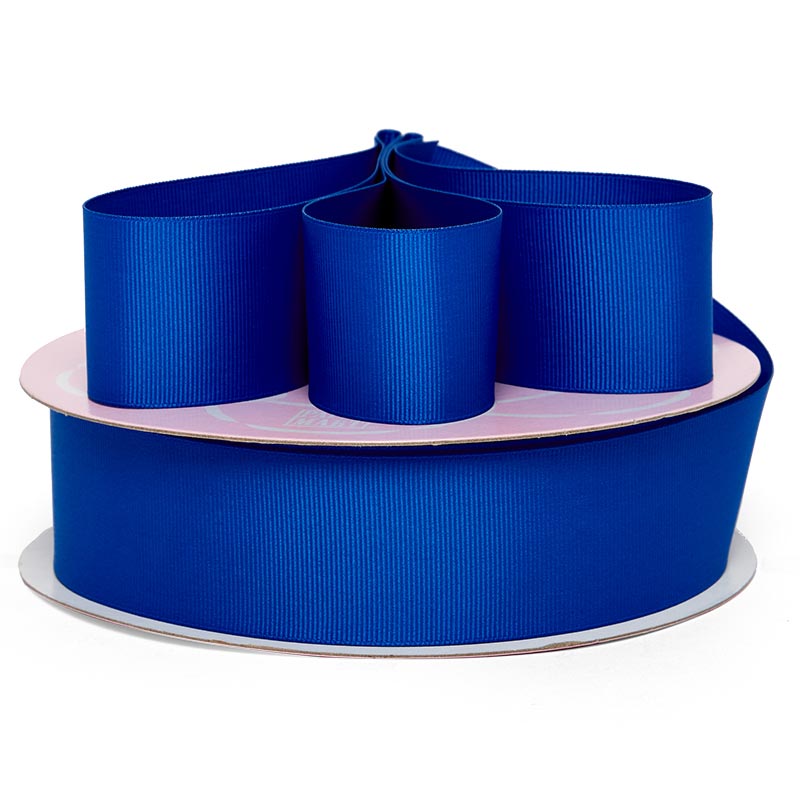 Solid Color Grosgrain Ribbon – Royal, 3" x 25 Yards (1 Roll)