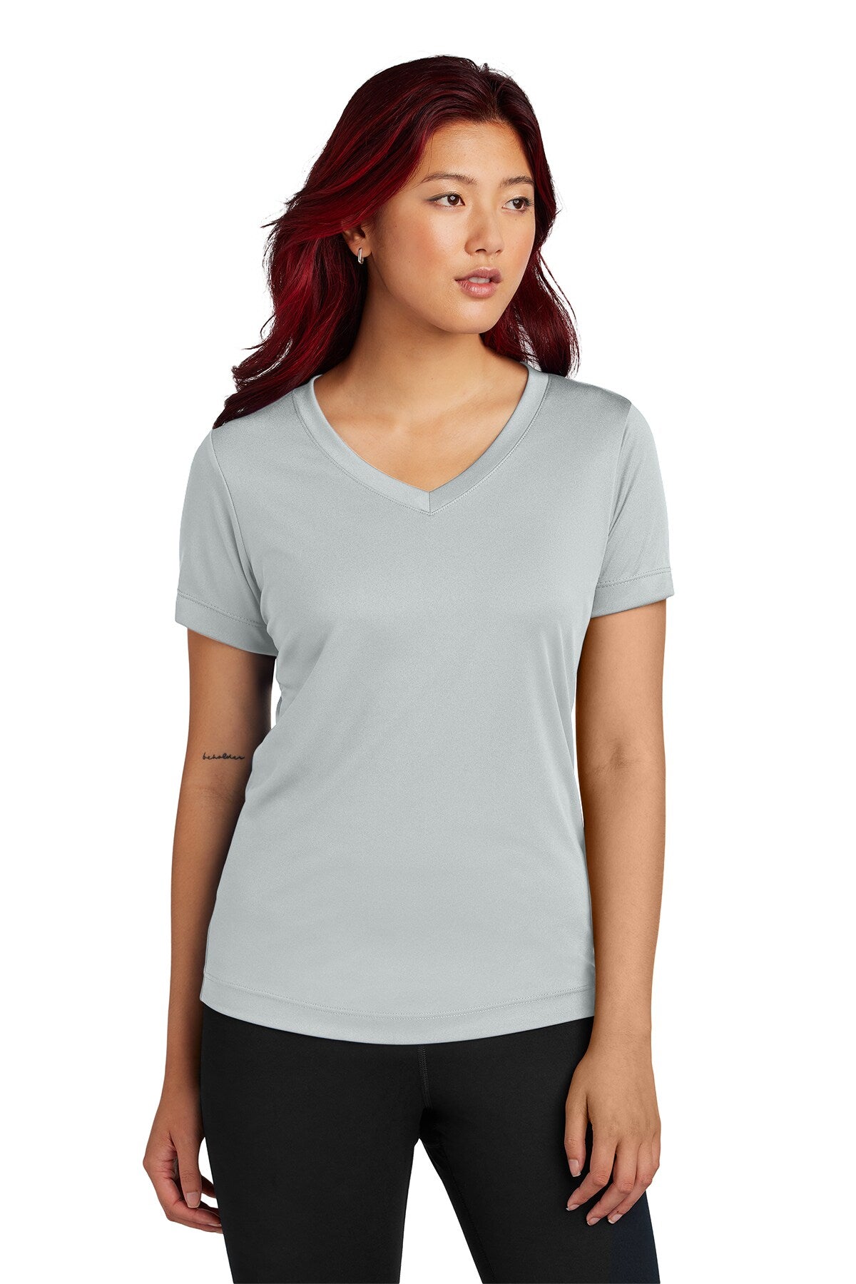 Sport-Tek® Ladies Posi Charge V-Neck Short SleeveTee