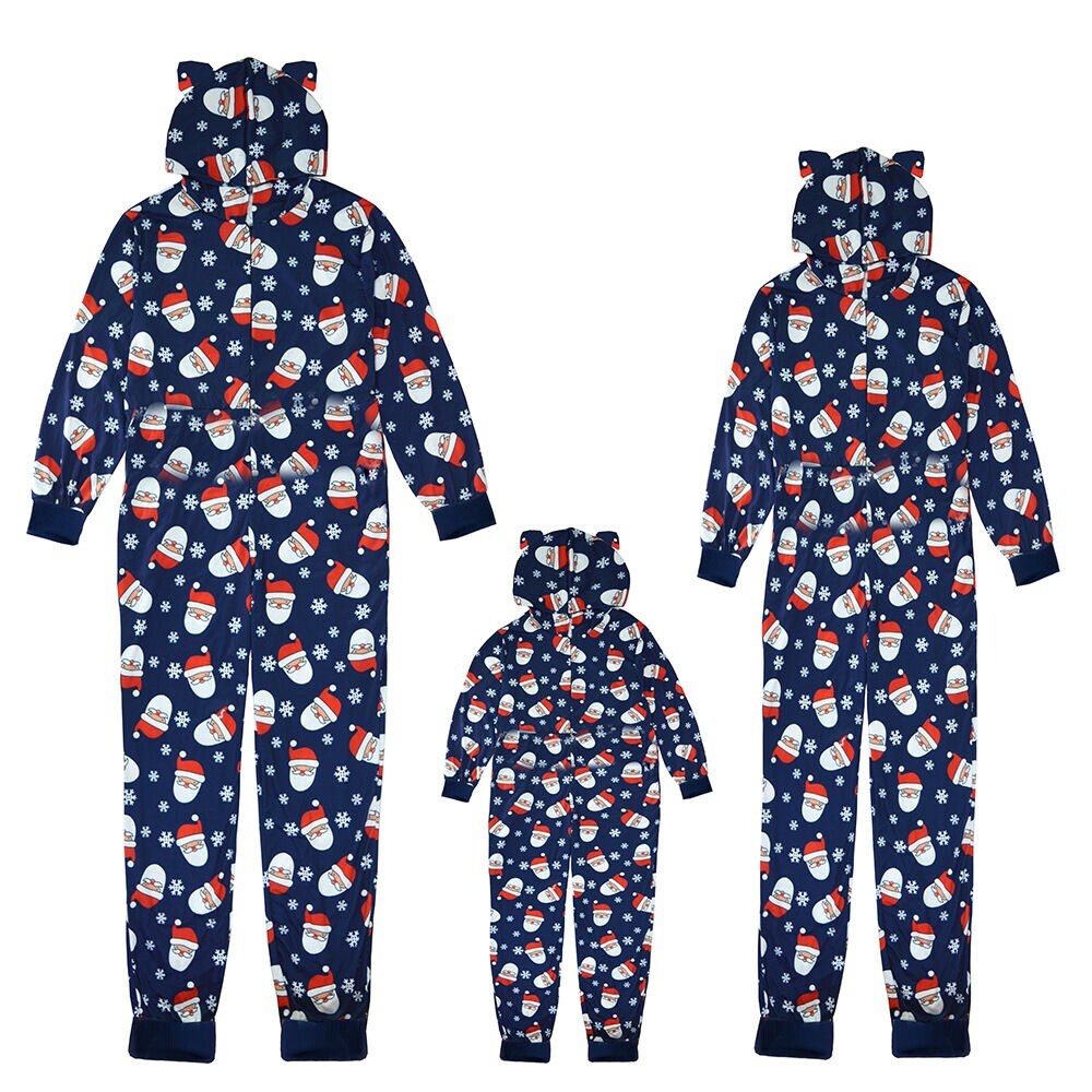 Christmas Santa Print Jumpsuits