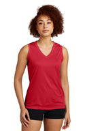 Sport-Tek® Ladies Sleeveless PosiCharge Competitor V-Neck T-Shirt