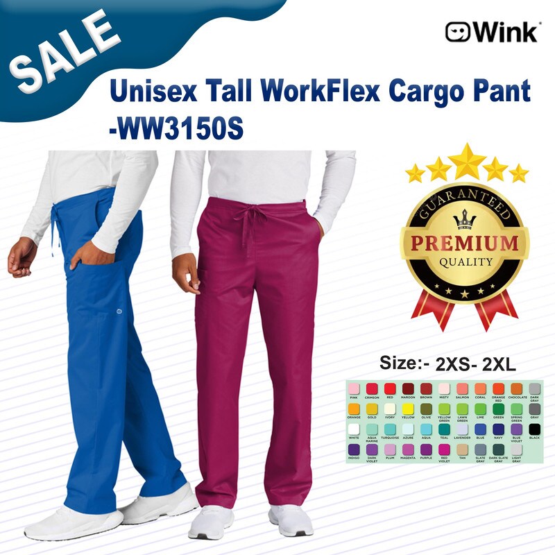 Wink® WorkFlex Short Cargo Scrub Pant Comfortable