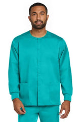 Wink® WorkFlex Snap Front Scrub Jacket Comfortable