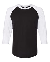 JERZEES® Three-Quarter Sleeve Raglan Baseball Ringspun Crewneck T-Shirt