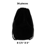 Luxury Flat Bottom Velour Bag 8 1/4" x 5" x 8" for Special Occasions