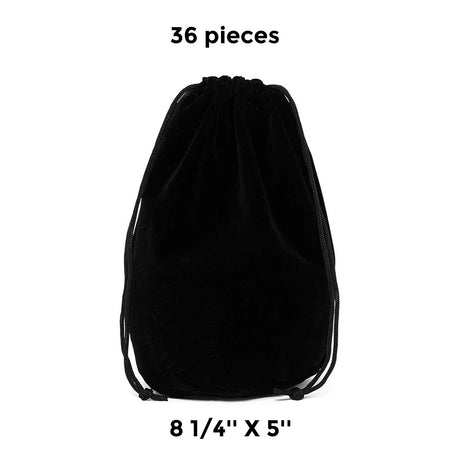 Luxury Flat Bottom Velour Bag 8 1/4" x 5" x 8" for Special Occasions