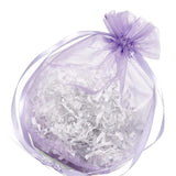 Wide Round Flat Bottom Organza Bags 6 1/2'' x 4'' x 7'' for Favor Packaging