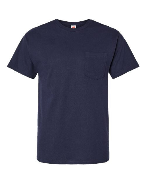 Hanes® Essential T Pocket Crew Neck Short Sleeve T-Shirt