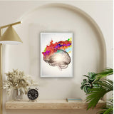 Large White Picture Frame 19.75x27.5 – Kid-Safe Plastic Front, Lightweight Wall Frame