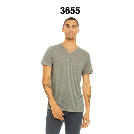 BELLA + CANVAS® Textured Jersey V Neck Tee