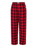 Boxercraft® Youth Flannel Pants Soft Brushed Cotton, Elastic Waist & Relaxed Fit