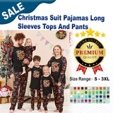 Christmas Suit Pajamas Long Sleeves Tops And Pants