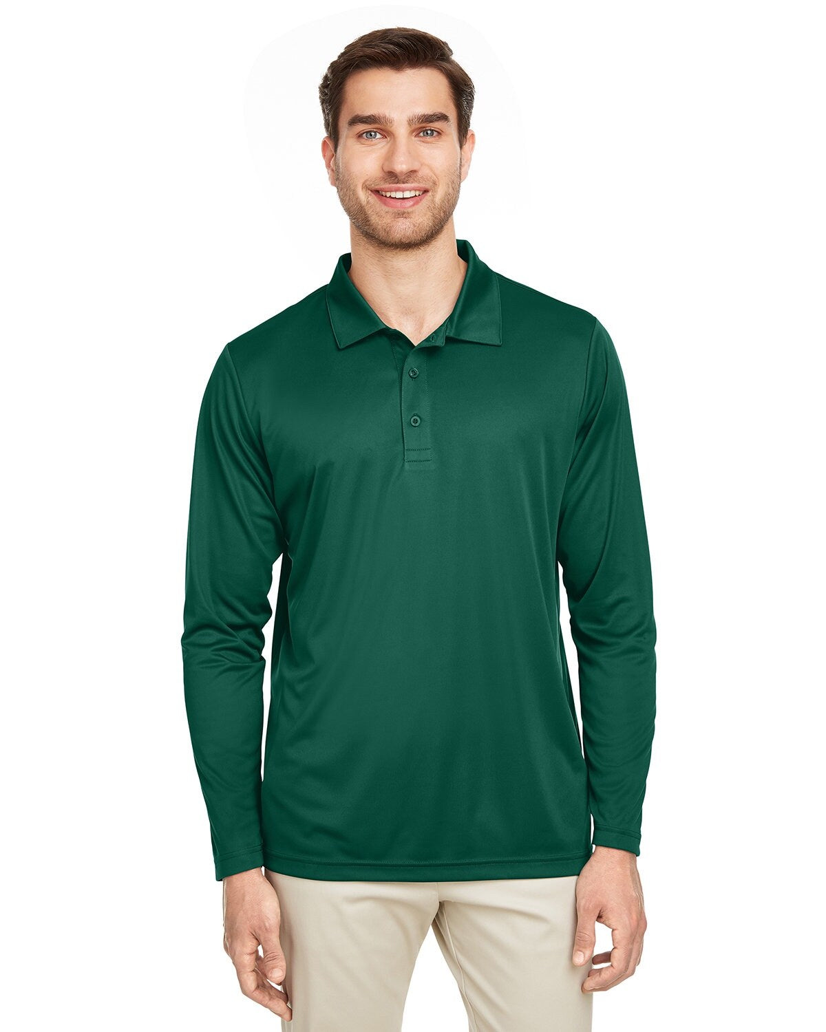 Team 365® Men's Zone Performance Long Sleeve Polo