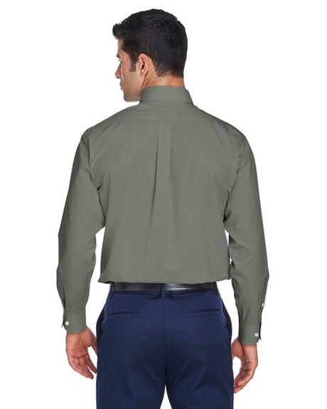 Devon & Jones® Men's Crown Collection Solid Broadcloth Woven Shirt