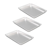 13" x 9.5" x 1" Quarter Size Sheet Pan 16 Gauge Aluminum Heavy Duty Closed Bead Design