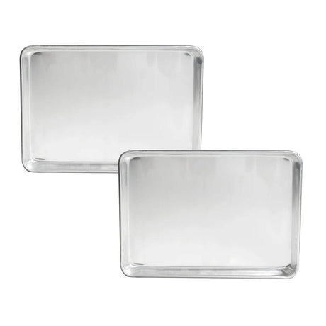 18" x 13" Half-Size Sheet Pan 20 Gauge Aluminum Reinforced Rim Bakeware