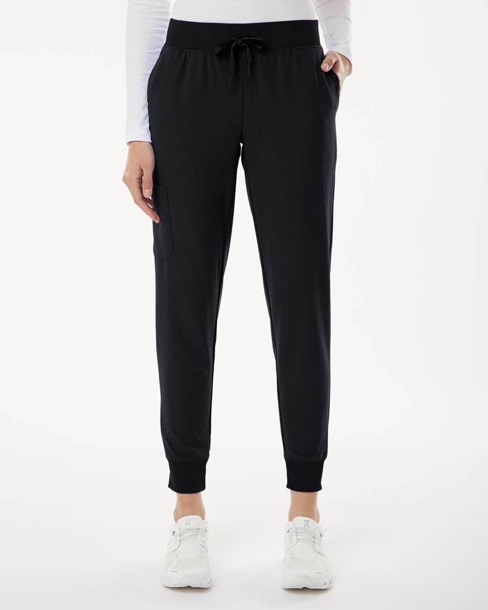 Jaanuu® Women's Silex Knit Waist Scrub Joggers Petite Sizes