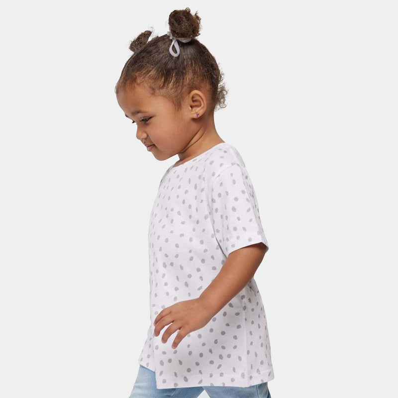 RADYAN® Toddler Crewneck Short Sleeve Fine Jersey Tee