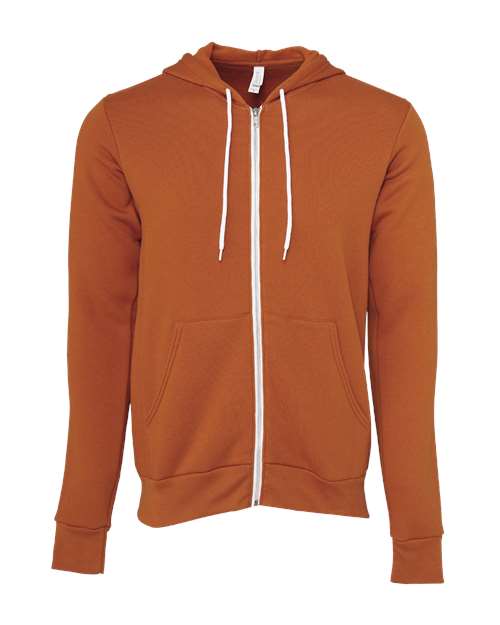 BELLA + CANVAS ®Unisex Sponge Fleece Full-Zip Hoodie Sweatshirt - 3739