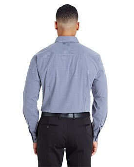 Devon & Jones® CrownLux Performance Men's Tonal Mini Check Woven Shirt