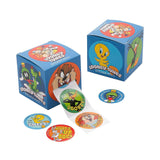 1 1/2" Looney Tunes Sticker Roll with Dispenser 100 Pc