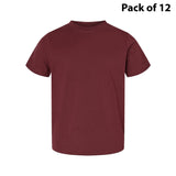 RADYAN® Toddler Fine Jersey Crewneck Short Sleeve Tee - 3321