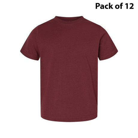 RADYAN® Toddler Fine Jersey Crewneck Short Sleeve Tee - 3321