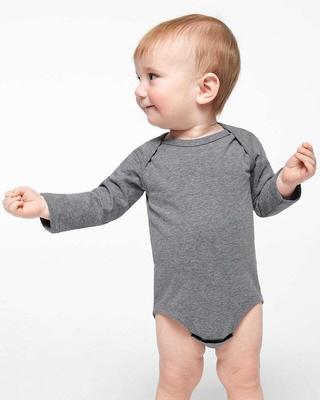 RADYAN® Premium Fine Jersey Baby Long Sleeve Bodysuit