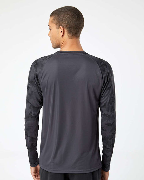 Paragon®Cayman Performance Camo Colorblocked Long Sleeve T Shirt