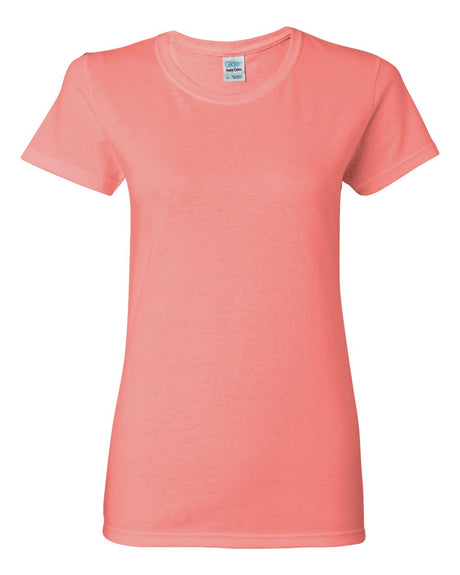 Camiseta con cuello redondo de algodón grueso para mujer Gildan – Camisa suave