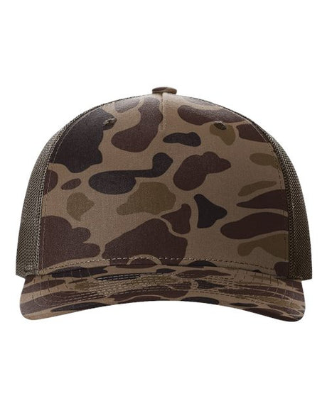Richardson® Five Panel Printed Trucker Cap