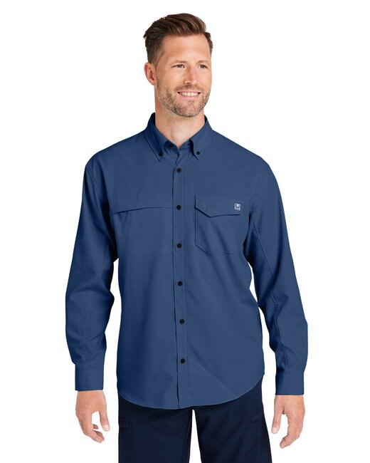 HUK® Men's Tide Point Long Sleeve Shirt