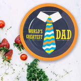 8 Ct. Father’s Day World’s Greatest Dad Dessert Plates 7" Party Paper Plates