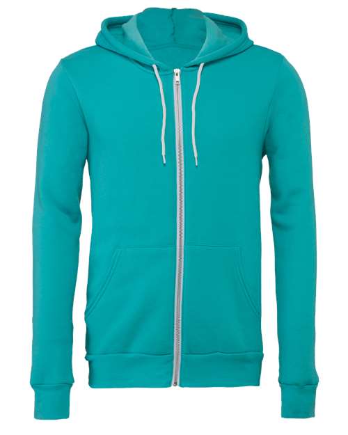 BELLA + CANVAS® Unisex Lightweight Sponge Fleece Zip-Up Hoodie - 3739