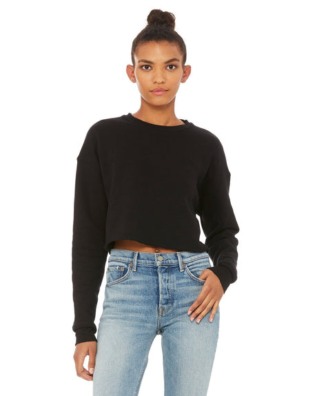 Bella + Canvas® Ladies Cropped Fleece Crew