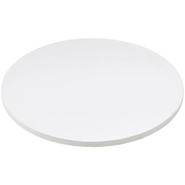 14" Round White Foil Cake Board Drum