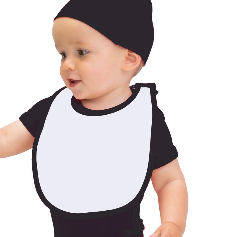 RADYAN® Infant Soft Contrast Trim Jersey Bib