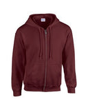 Gildan Heavy Blend Full Zip Hoodie - Cotton Blend Everyday Wear