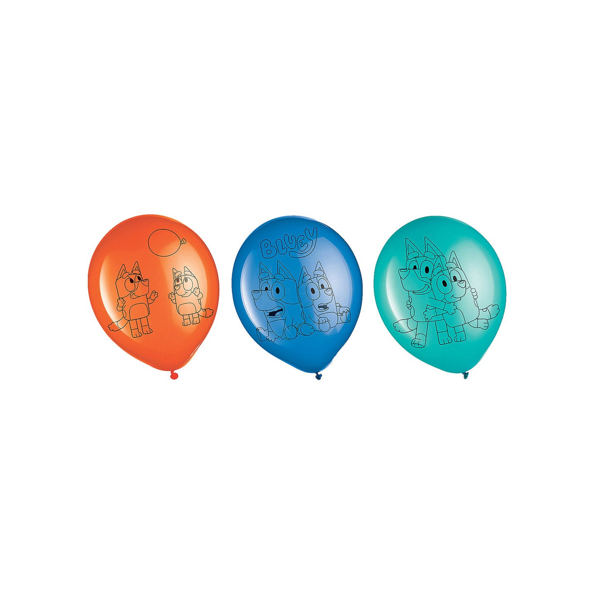 Bluey 12" Party Latex Balloons - 6 Pc.