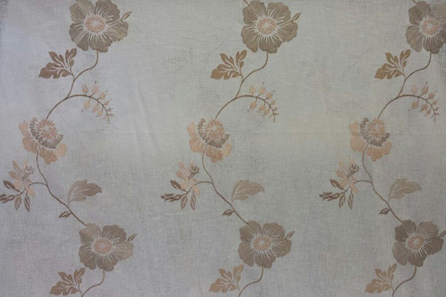 1 Yard Embroideret Polyester Fabric with Vertical Repeat