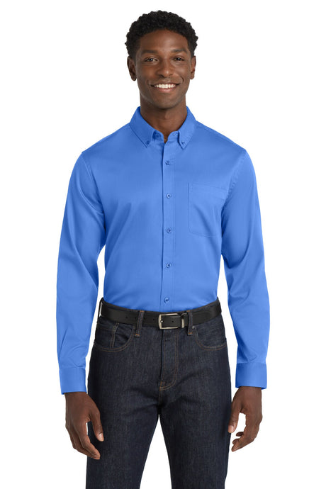 Port Authority® Long Sleeve SuperPro React Twill Shirt