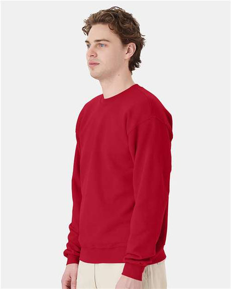 Hanes EcoSmart fleece-blend long sleeve crewneck sweatshirt in assorted colors for casual layering