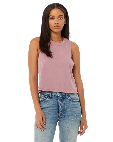 Bella + Canvas® Ladies Racerback Cropped Tank