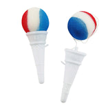 2 1/4" x 5" Patriotic Ice Cream Cone Shooters with Foam Ball 12 Pieces