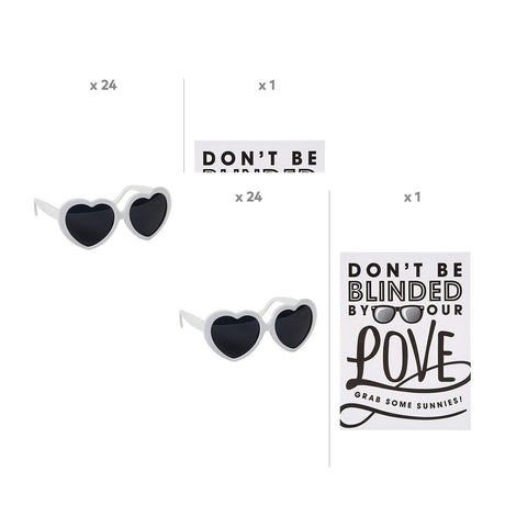 Adults Wedding Sunglasses Favor Kit – Set for 24